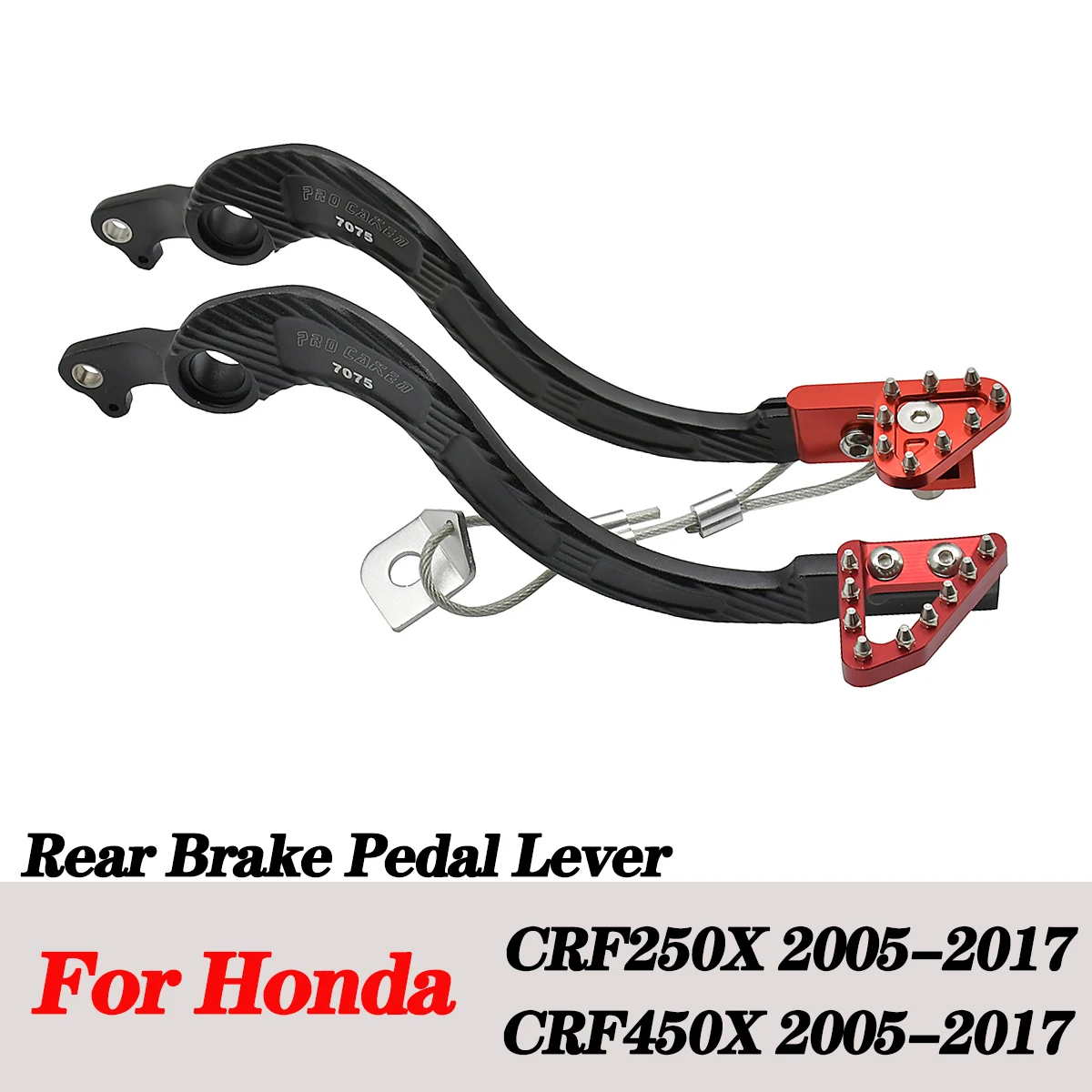 Motorcycle CNC Aluminum Forged Rear Brake Pedal Lever For Honda CRF250X CRF450X CRF 250X 450X 250 450 X 2005-2017 MX Motorbike