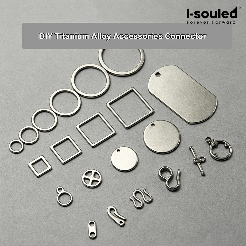 

Titanium DIY Connector Ring Keychain Zipper Pull Pendant Unisex Metal Jewelry Making Supplies
