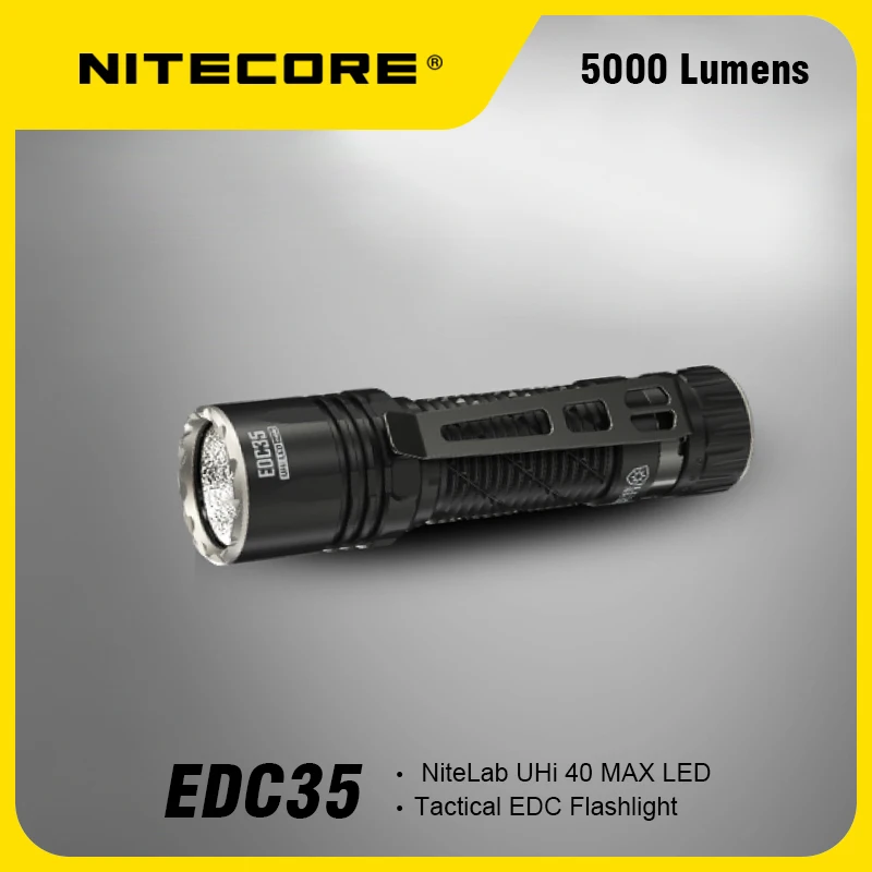 Lanterna NITECORE EDC35 de 5000 lúmens com distância de iluminação de 550 metros