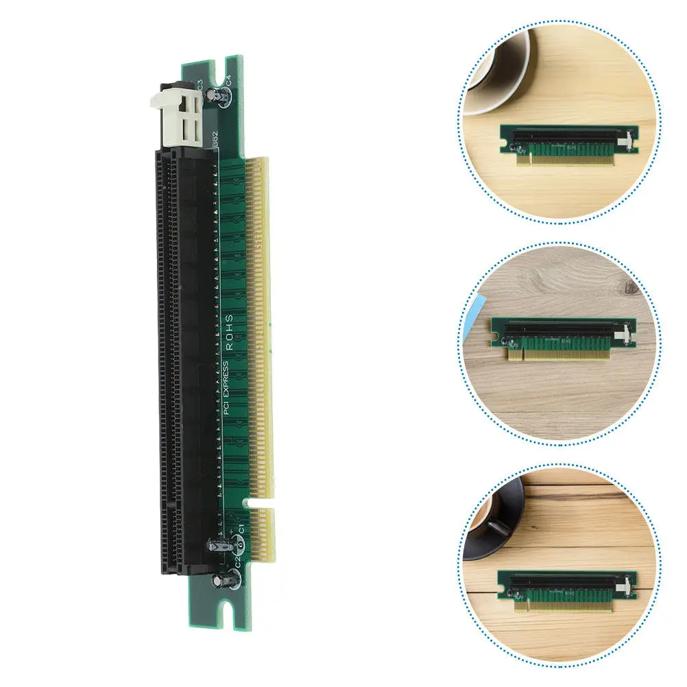 2Pcs GPU Riser Adapter Card Pcie 16X for Graphics Card Slot Extension Protection Easy Installation Versatile Use in Mining