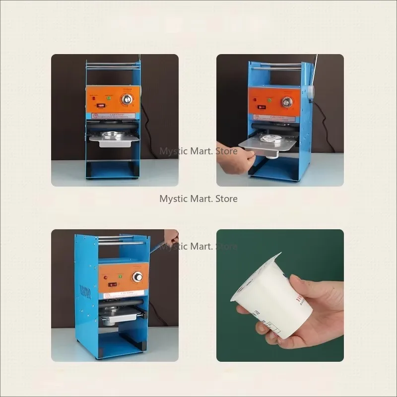 Mesin Penyegel Komersial Model Baru untuk Milk Bar: Penyegel Manual untuk Gelas Kertas & Gelas Plastik