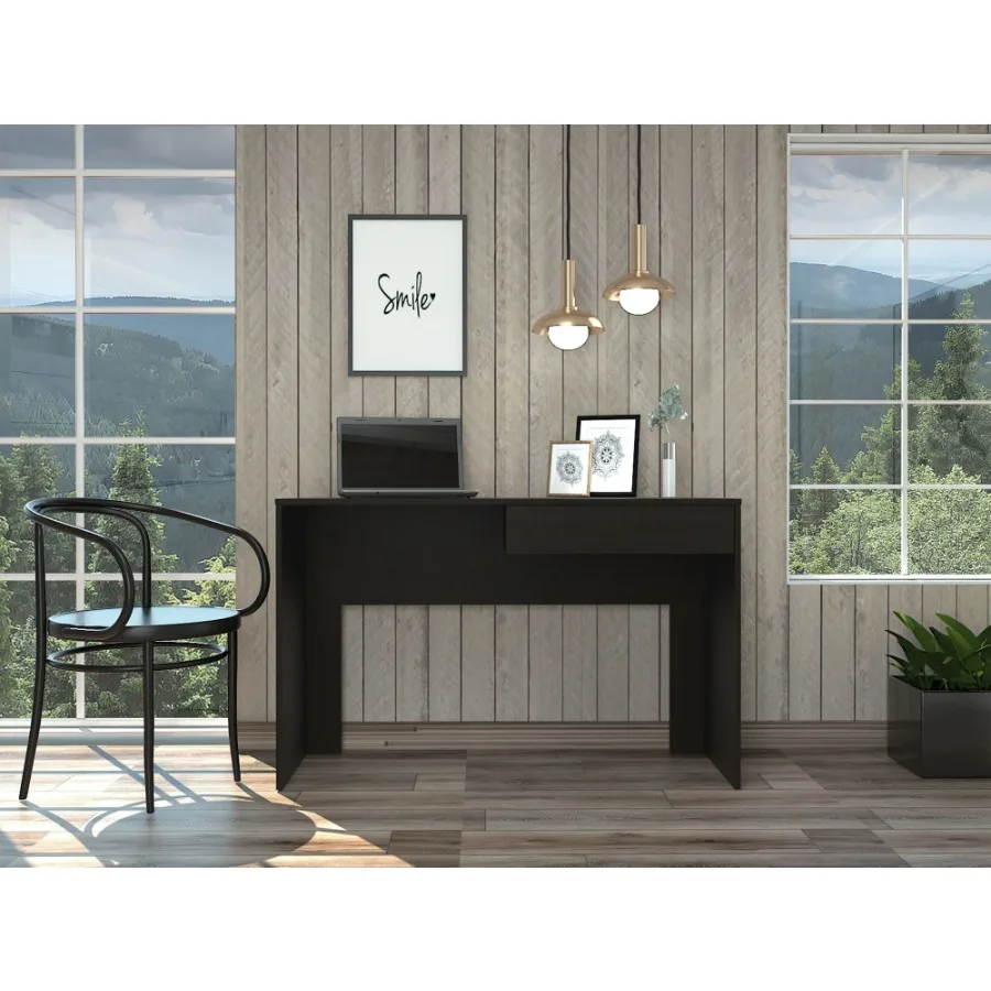 

Black gue 1Drawer Computer Desk