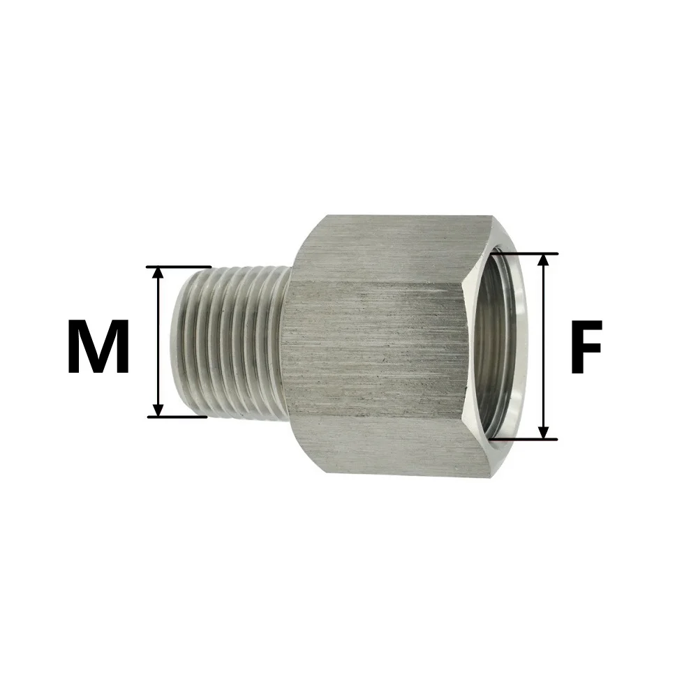 BSP Internal Thread To External Thread 304 Stainless Steel Reducing Hexagonal Pipe Joint Conversion High-voltage Connector