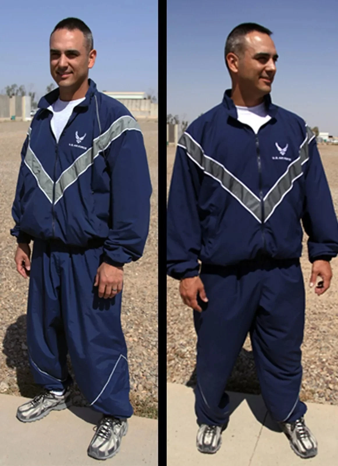 USAF Ptu Physical Training Uniform Work Out Pants Nylon Suit Baggy