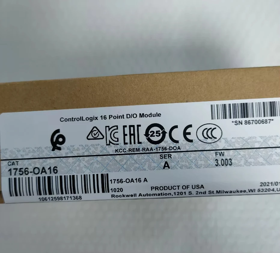 NUOVO modulo D/O a 16 punti ControlLogix 1756-OA16 sigillato