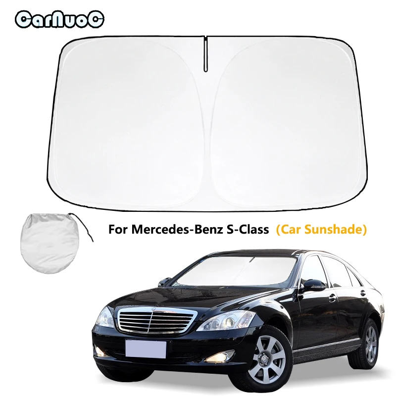 Voor Mercedes-Benz S-Klasse 2008 Nieuwe Auto Voorruit Zonnescherm Cover Zonnescherm Windscherm Vizier Opvouwbare Auto Uv