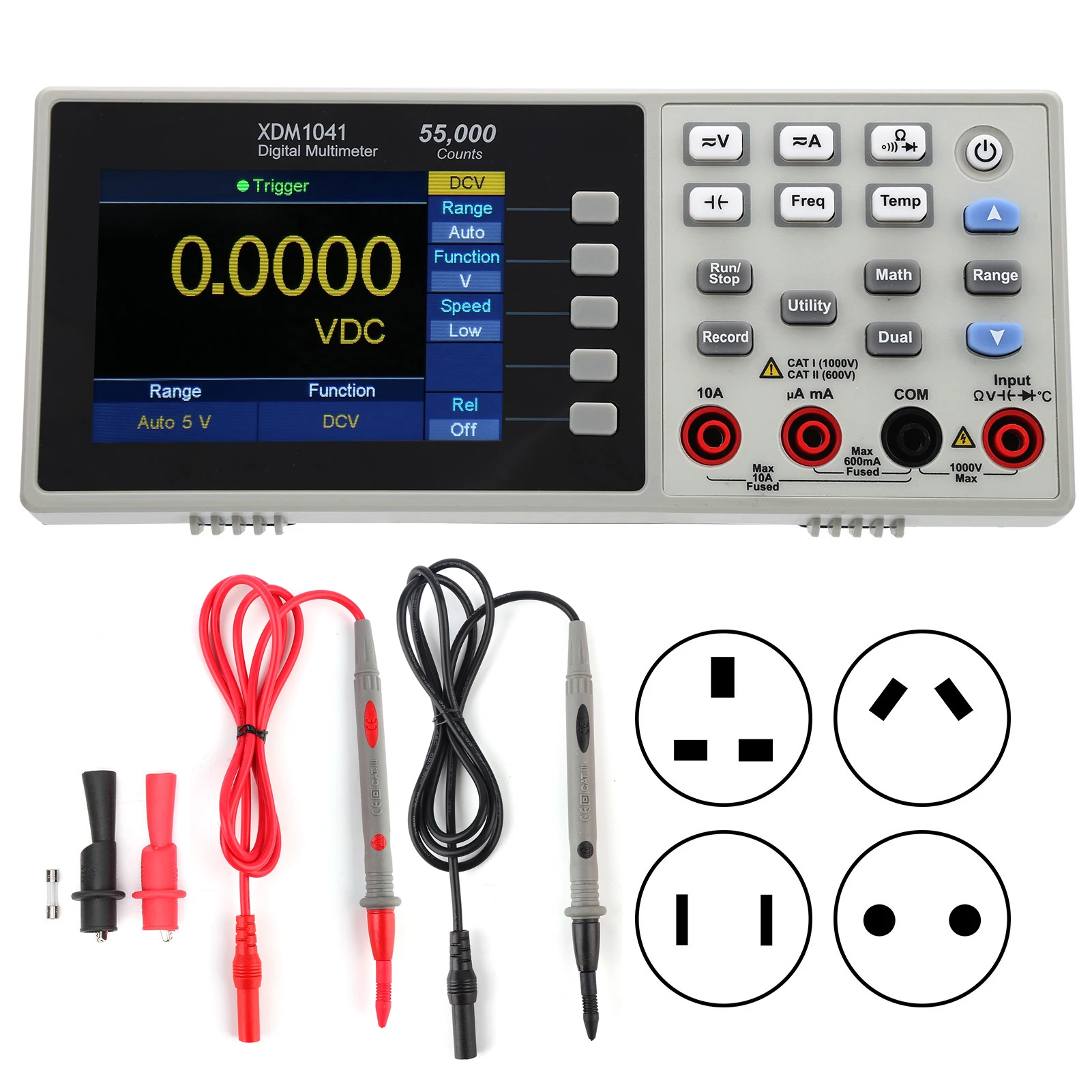 Desktop Multimeter Multimeter Test Equipment XDM1041 3.5in LCD Mini Desktop Digital Multimeter True RMS Temperature Tester Meter