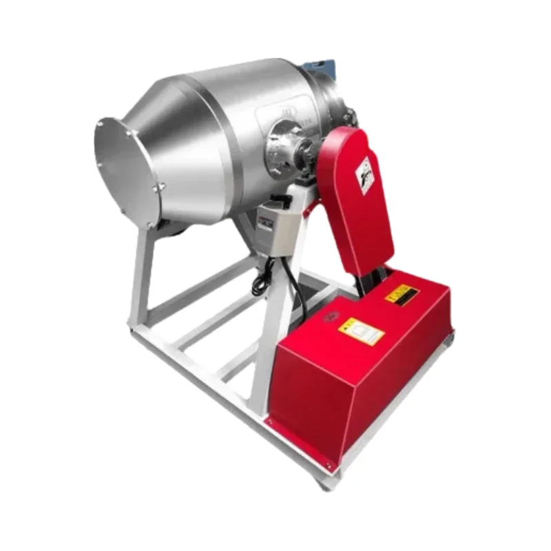 Dry Powder Mixer Stainless Steel Drum Shape Feed Pellet Powder Blender Mixing Machine