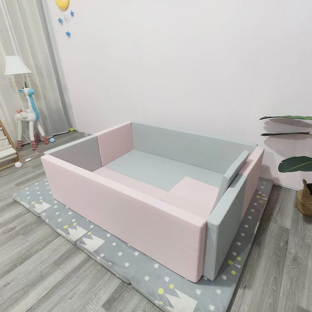 子供用の超大型ボールプール,柔らかい泡,折りたたみ式フェンス,屋内と屋外の遊び場,無料の航空配送