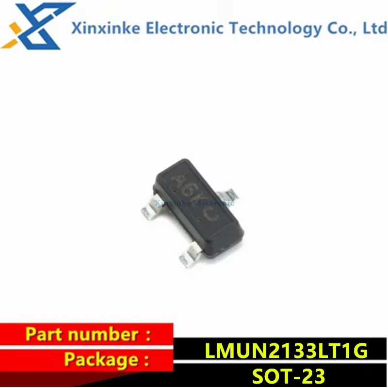 

100PCS LMUN2133LT1G A6K SOT-23 -50V/-100mA SMD Transistor LRC