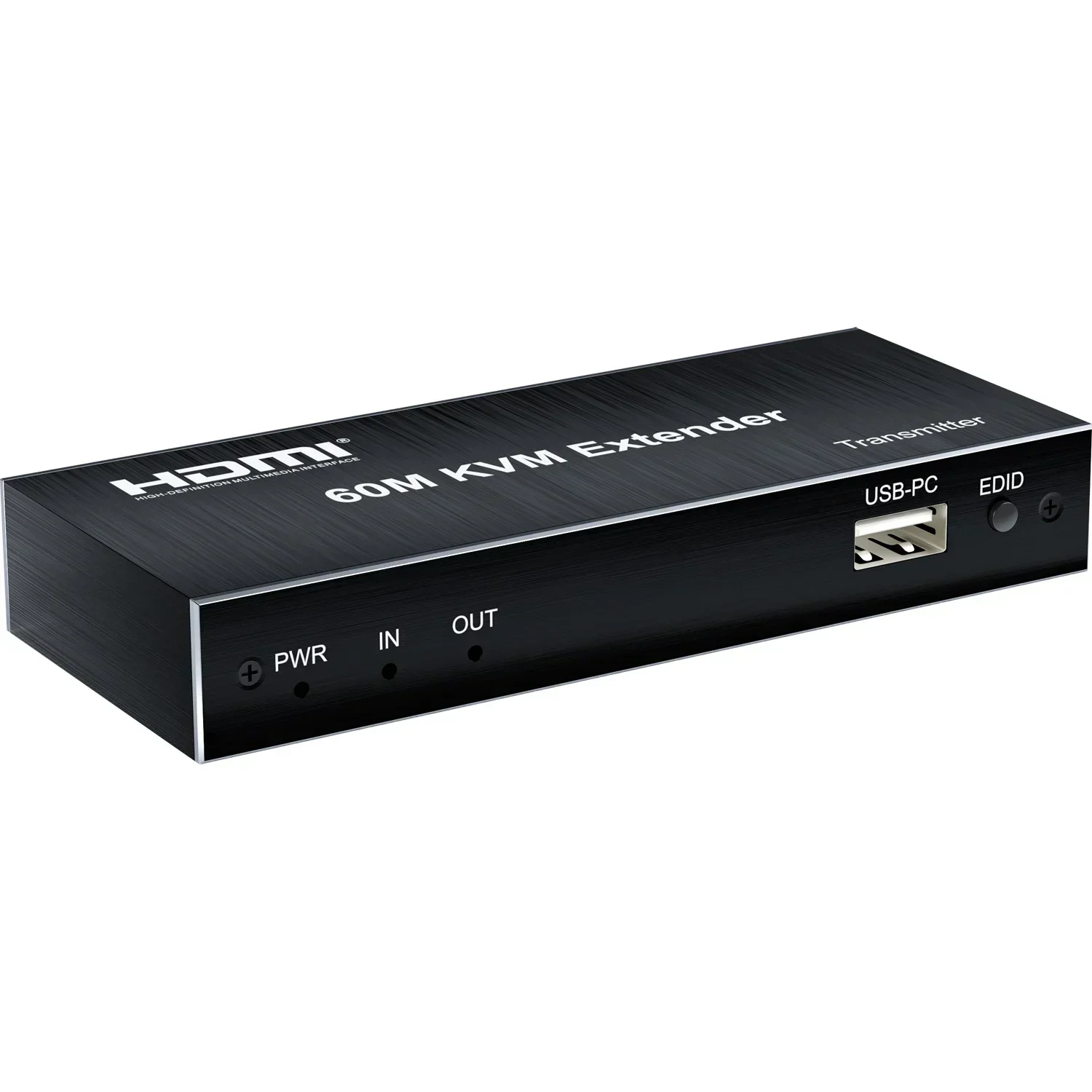 60M HDMI KVM Extender Over Cat5e Cat6 Cable HDMI Ethernet Extender Video Transmitter Receiver Converter Support Keyboard Mouse image 2