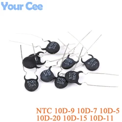 20pcs NTC Thermistor Resistor NTC 10D-9 10D-7 10D-5 10D-20 10D-15 10D-11 10D9 Thermal Resistance