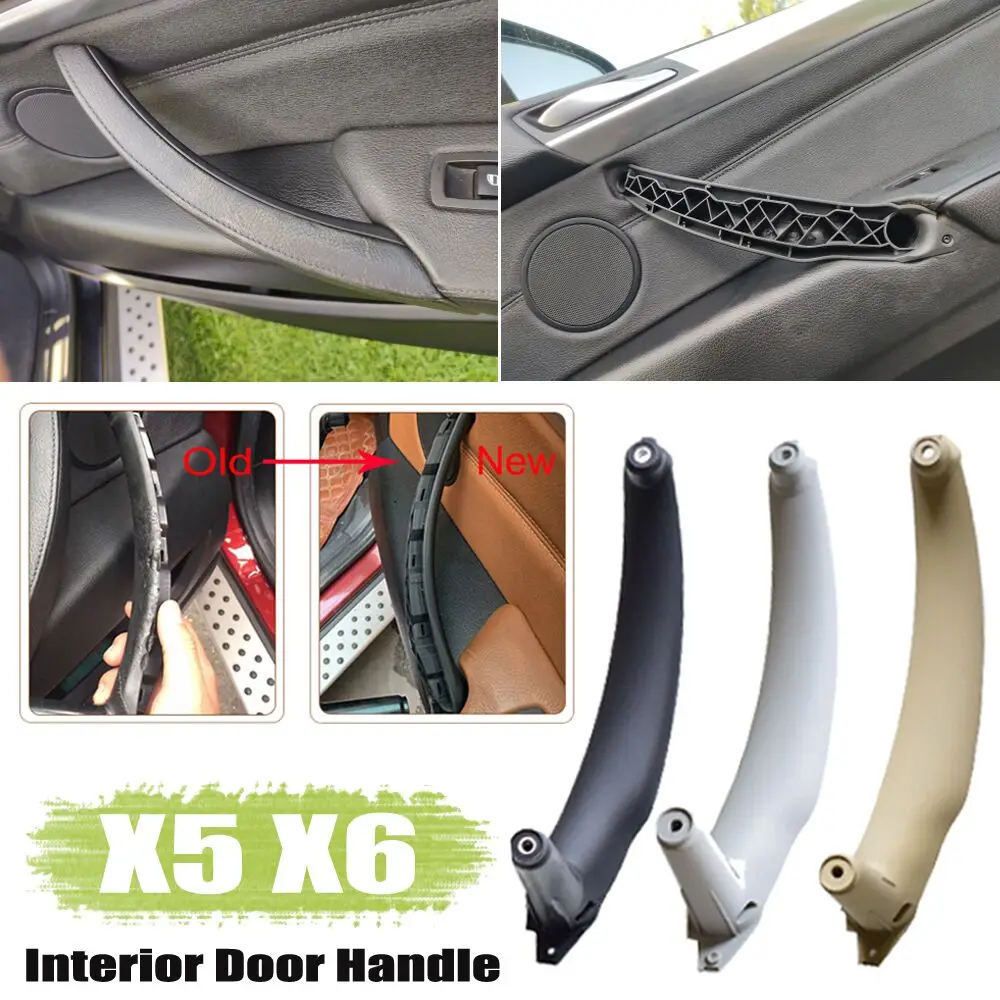 LHD RHD Carbon 4-teiliges Innentürgriff-Panel-Kit Ersatzteile Dekoration für BMW X5 X6 E70 E71 2007-2013 – Detail 9