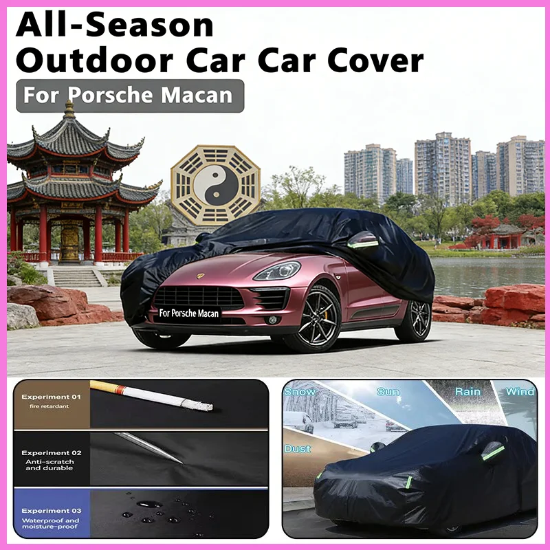 

Car Cover Outdoor Protection Full Car Covers Waterproof Sunshade Snow Cover Anti UV Universal For Porsche Macan