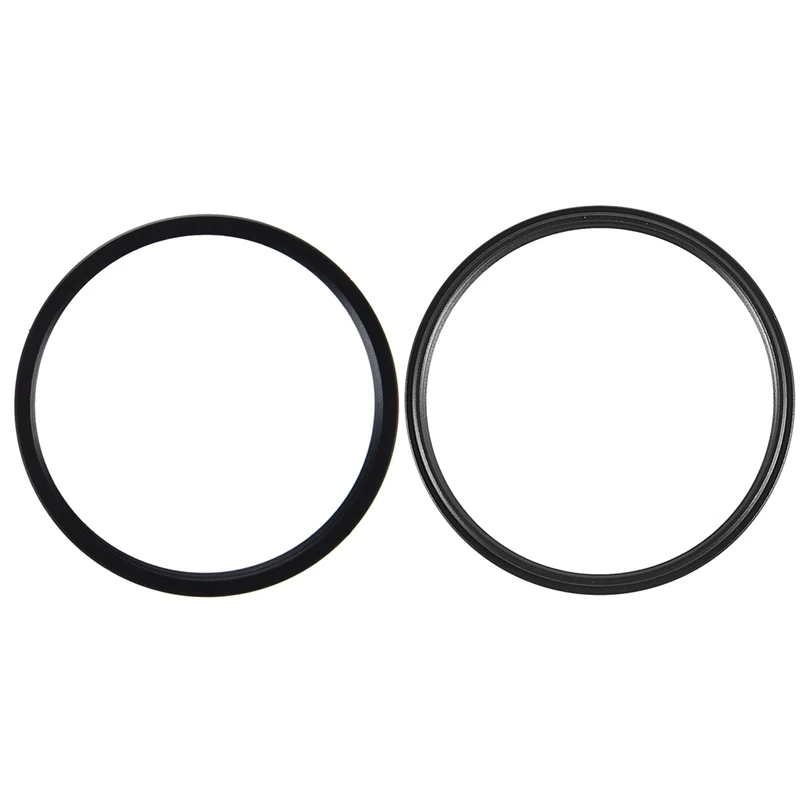 2X 52Mm-49Mm 52Mm To 49Mm/55Mm-52Mm 55Mm To 52Mm Black Step Down Ring Adapter For Camera