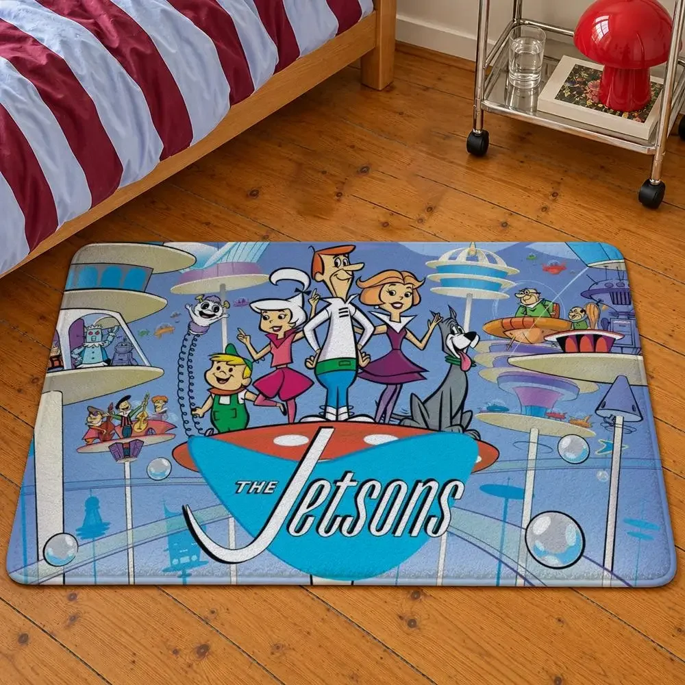 Floor Series Mat The Soft Flannel Entrance Doormat Non-Slip Washable Elroy Astro George Rug Jetsons For Bedroom Home Decor