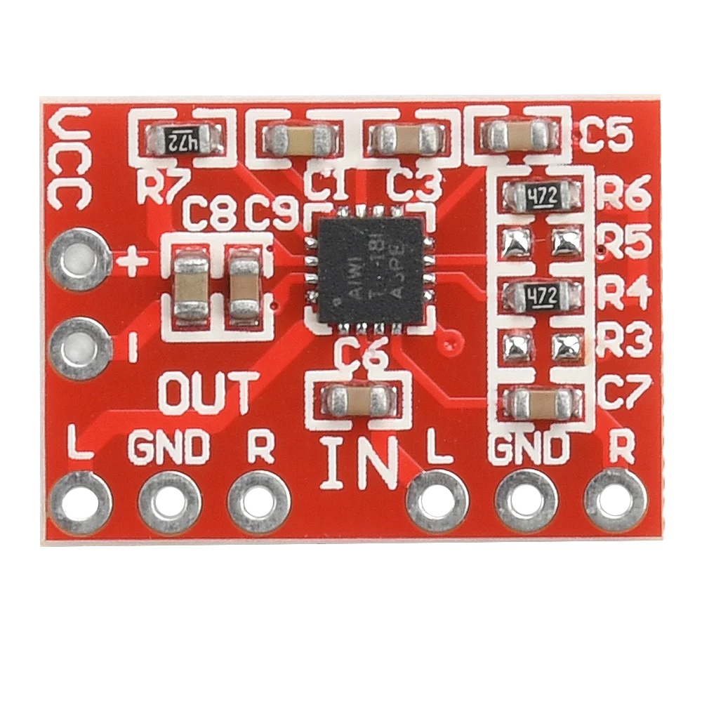 TPA6132 Power Amplifier Board Differential To Balanced Single-ended Output Amp Module Difference Single Door Board DC 2.3-5.5V