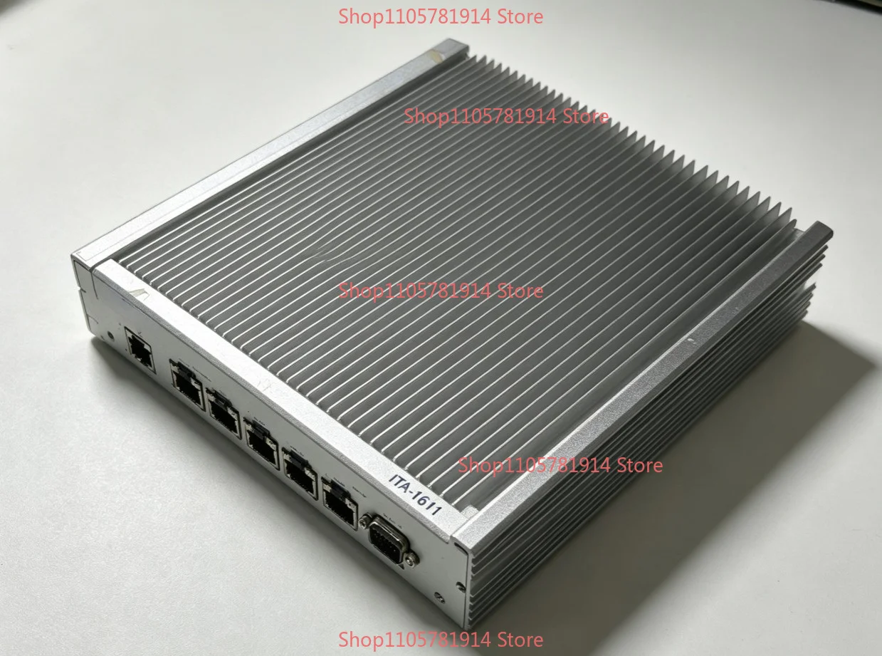 For Advantech ITA-1611 Dual Gigabit Network Port Industrial Control Small Host J1900CPU 4G Memory 128G Hard Disk