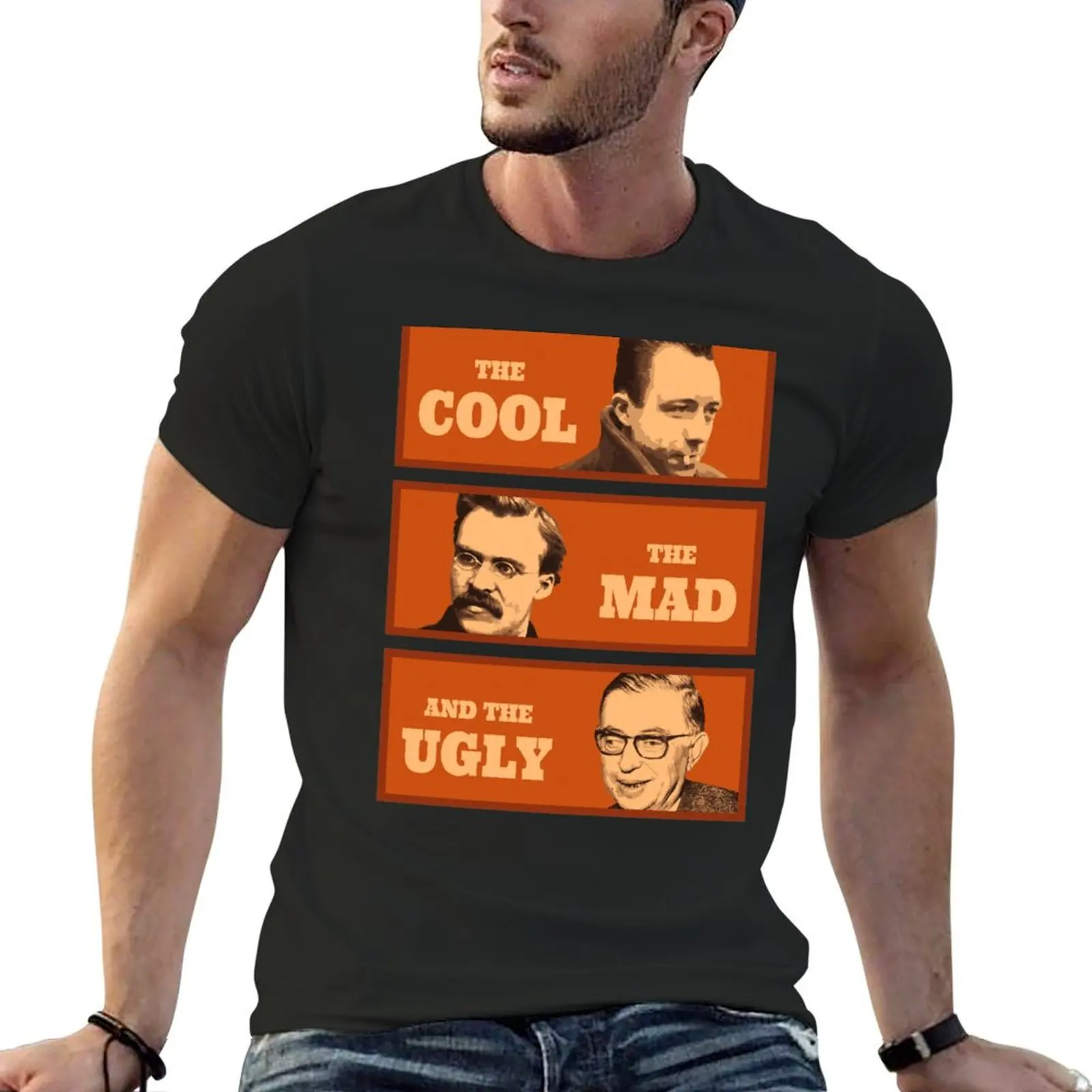 

Camus Nietzsche Sartre T-Shirt new edition shirts graphic tees funny t shirts men