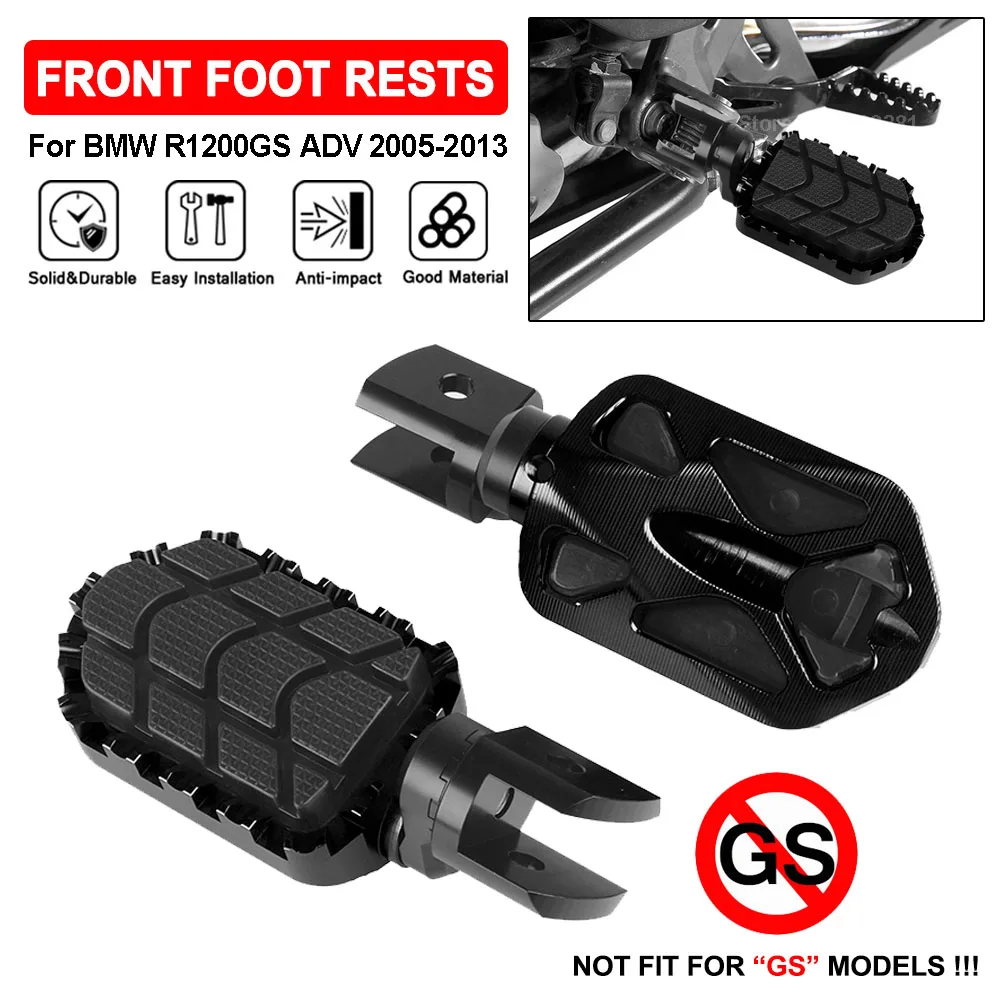 

Motorcycle Scaffolding Footrests For BMW R1200GS Adventure 2005-2013 R 1200 GS OC ADV R1200GSA Aluminum Foot Pegs Rubber Cover