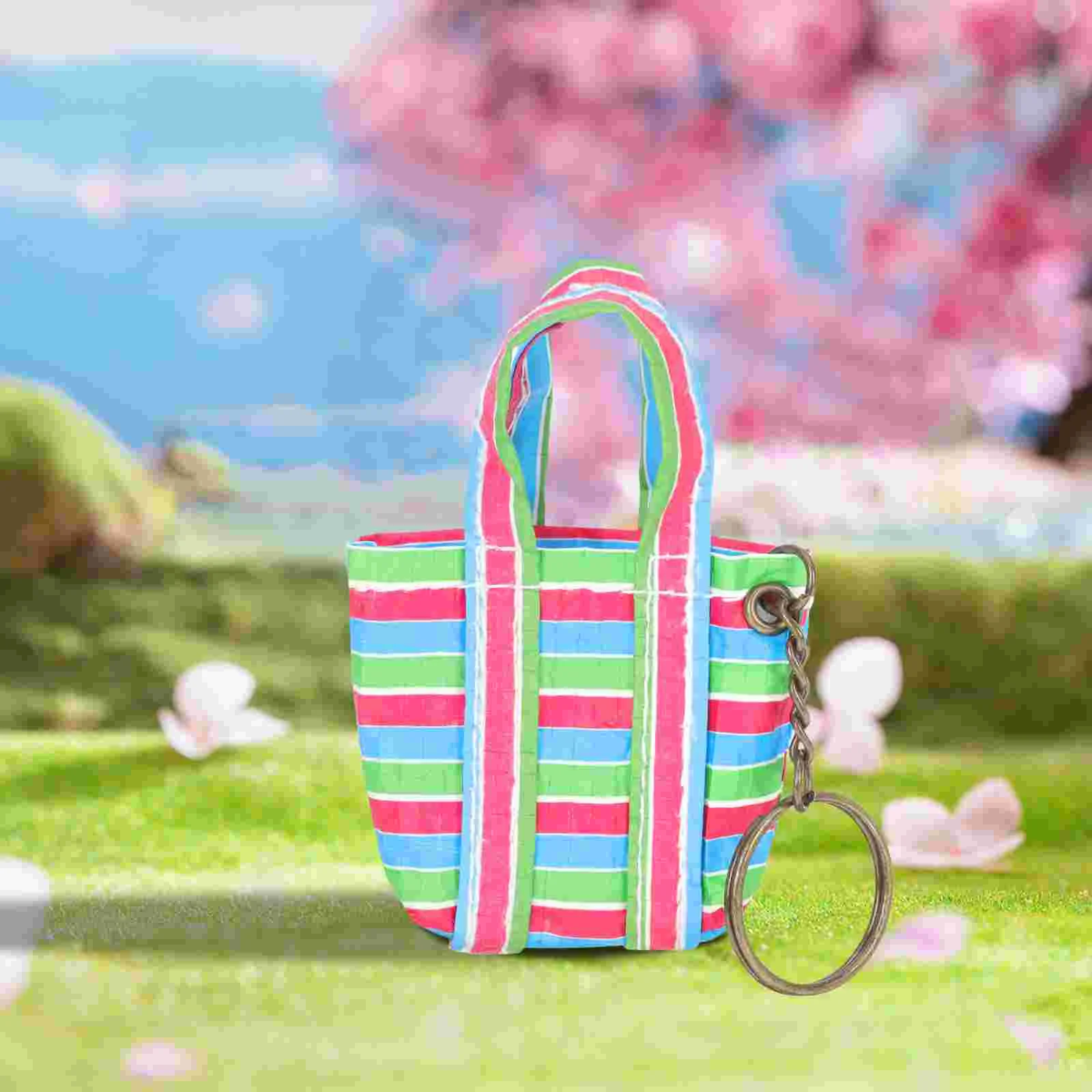 Handbags Wear-resistant Miniature Tote Desktop Shopping Cart Liner House Supply Children Landscaping Decorative