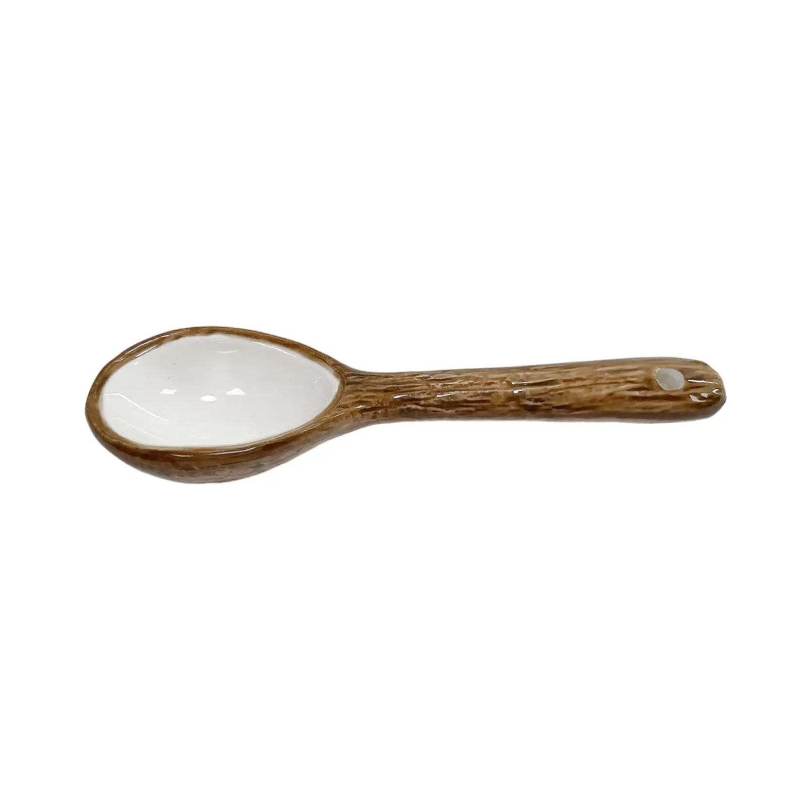 Stirring Spoon Dessert Spoon Ceramic Tea Spoon for Eating Cooking Restaurant