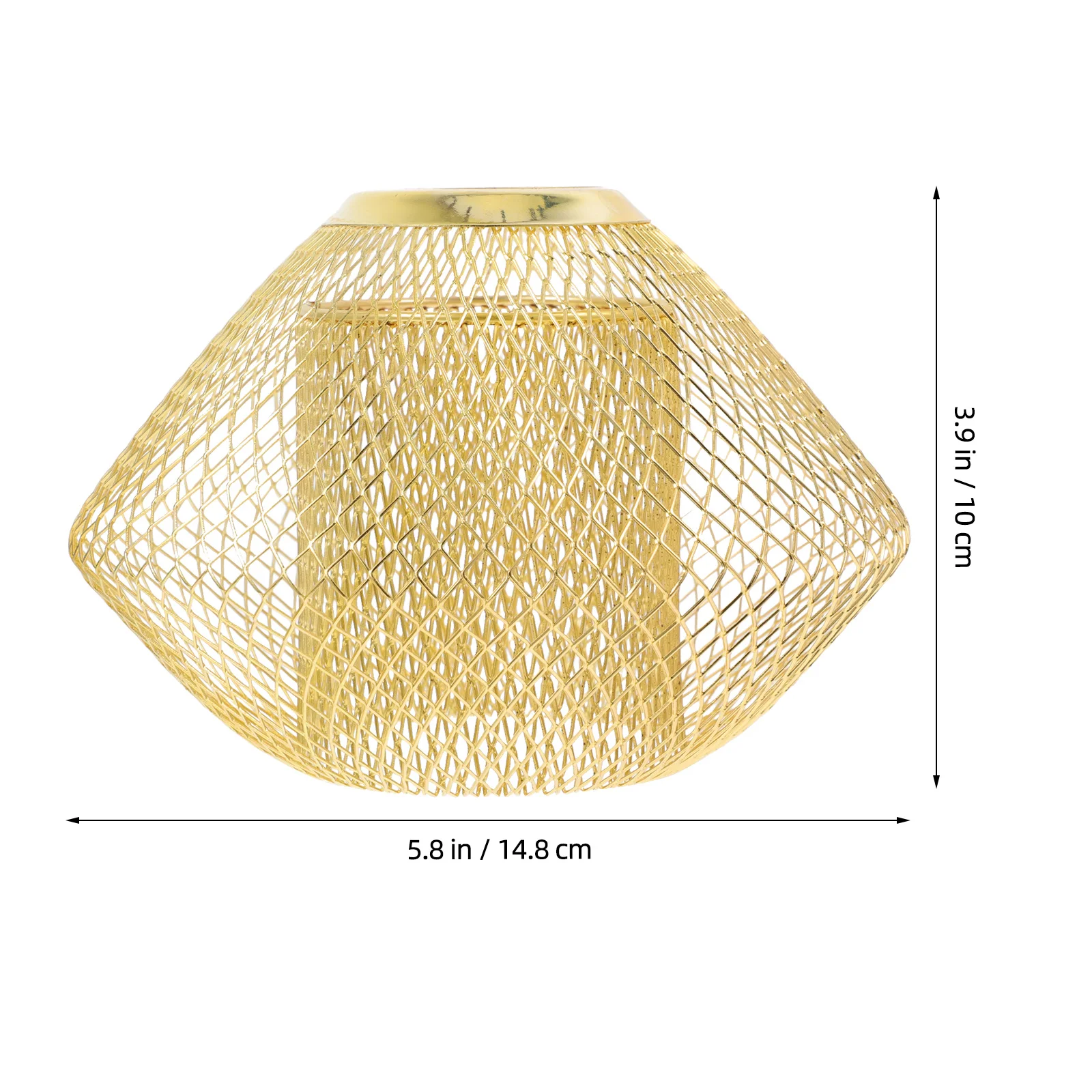 طبقة مزدوجة الجوف خارج غطاء مصباح شبكة سلك حديدية قلادة غطاء خفيف لمطعم فندق خمر عاكس الضوء قفص معدني #2