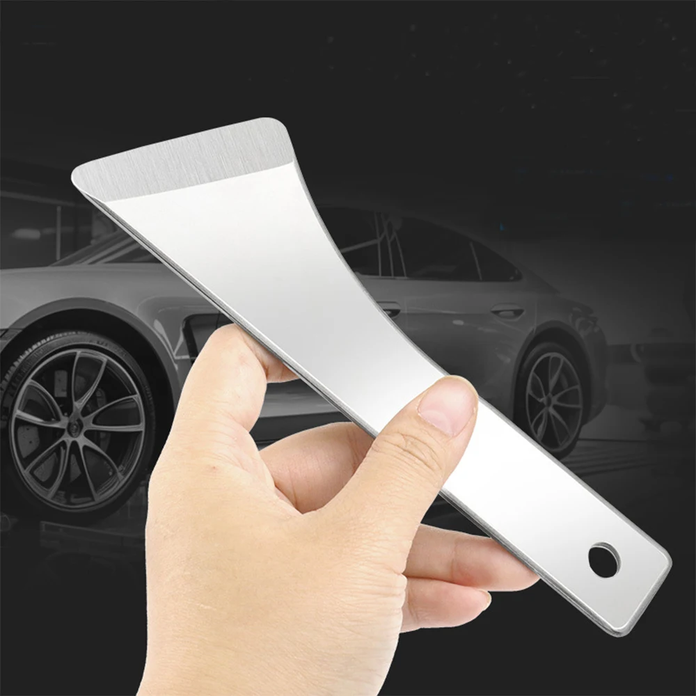 1Piece Stainless Steel Auto Trim Removal Tool for Skid Plate Door Panel Rearview Mirror Audio Modification Warping Plate
