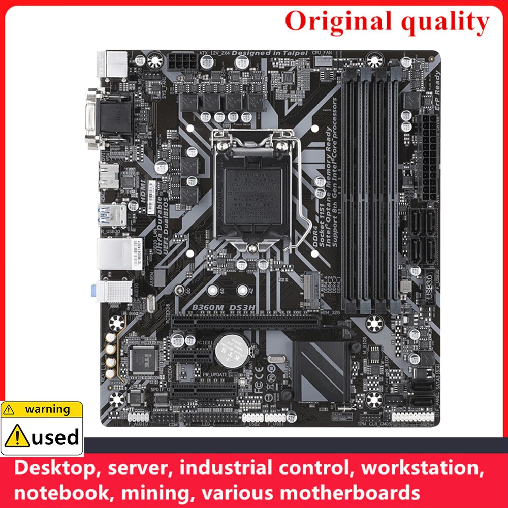 

For B360M DS3H Motherboards LGA 1151 DDR4 64GB M-ATX For Intel B360 Desktop Mainboard SATA III USB3.0