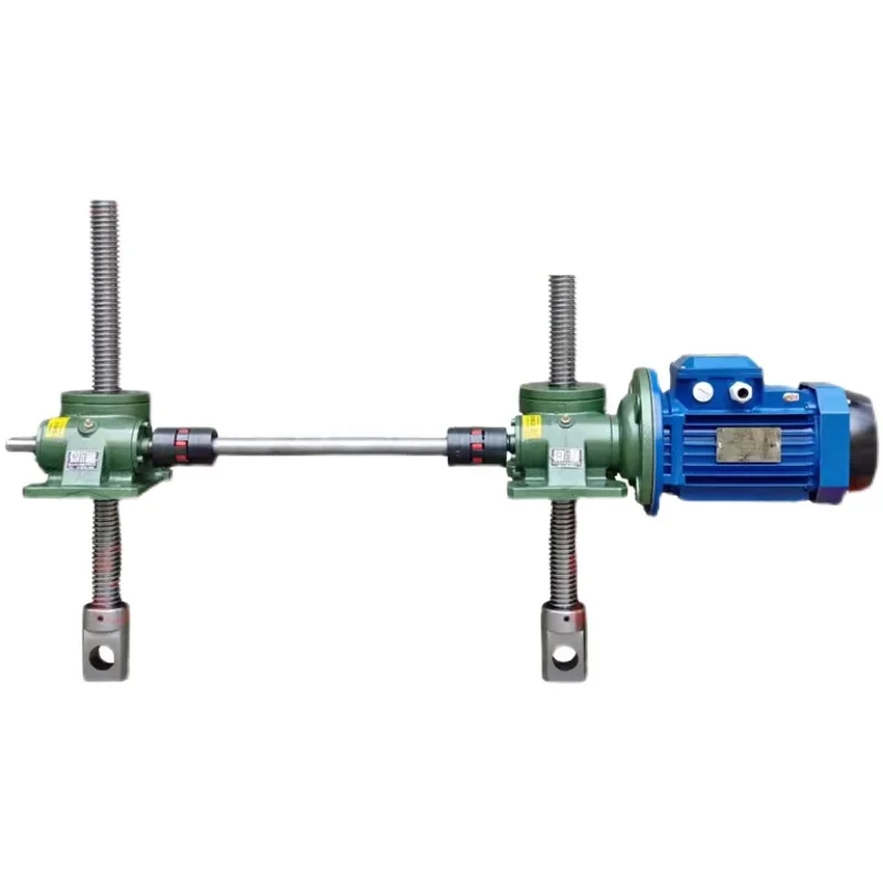 Synchronous screw lift SWL double rod linkage screw nut lift electric worm gear worm lifter hand crank