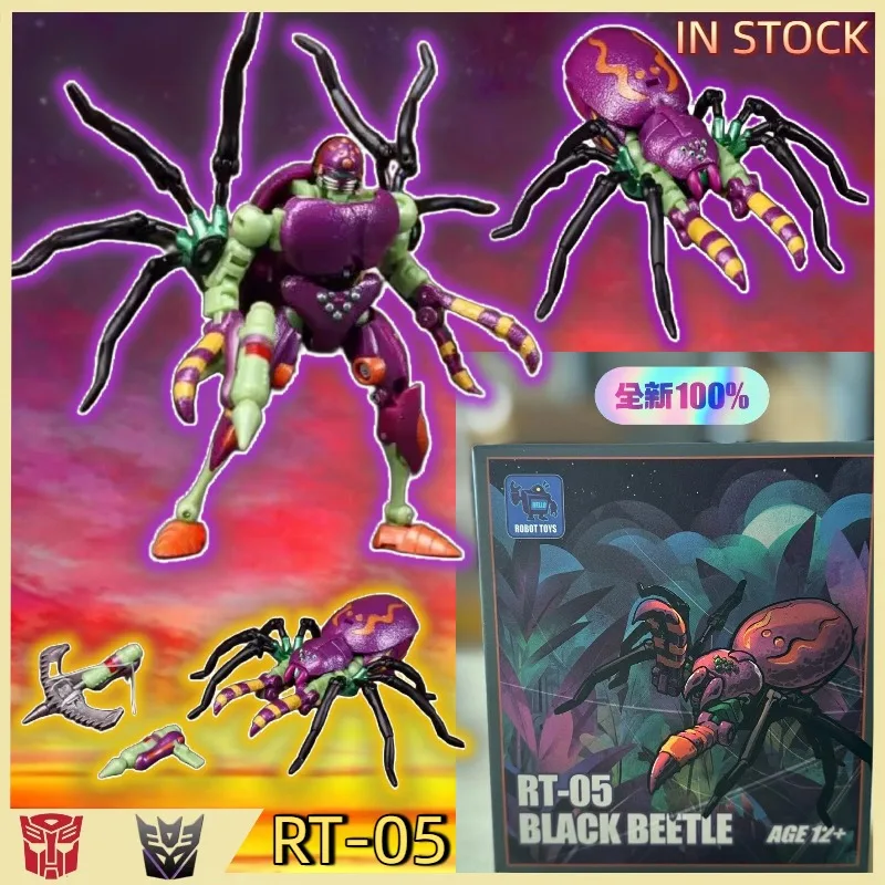 

【IN STOCK】Transformed Toys ROBOT TOYS RT05 RT-05 Wolf Spider Black Spider Super Warrior Spider Small Scale Toy Gift Collection