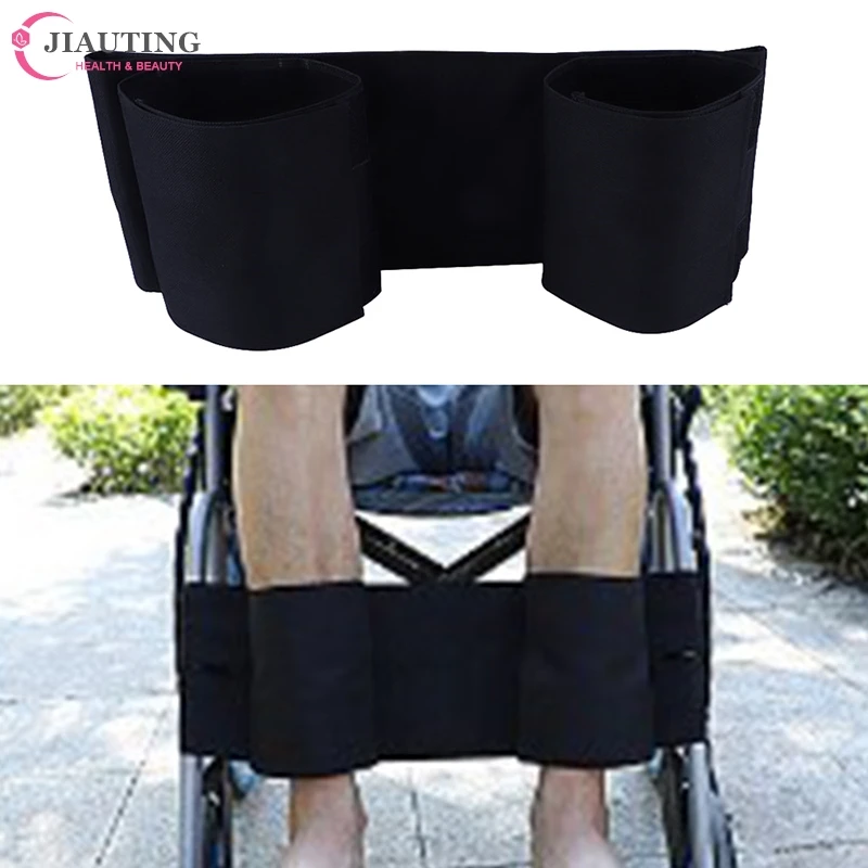 Portable Wheelchair Non-Slip Leg Strap Adjustable Medical Seat Belt Wheelchair Leg Supports Footrest Restraint Elderly Disabled