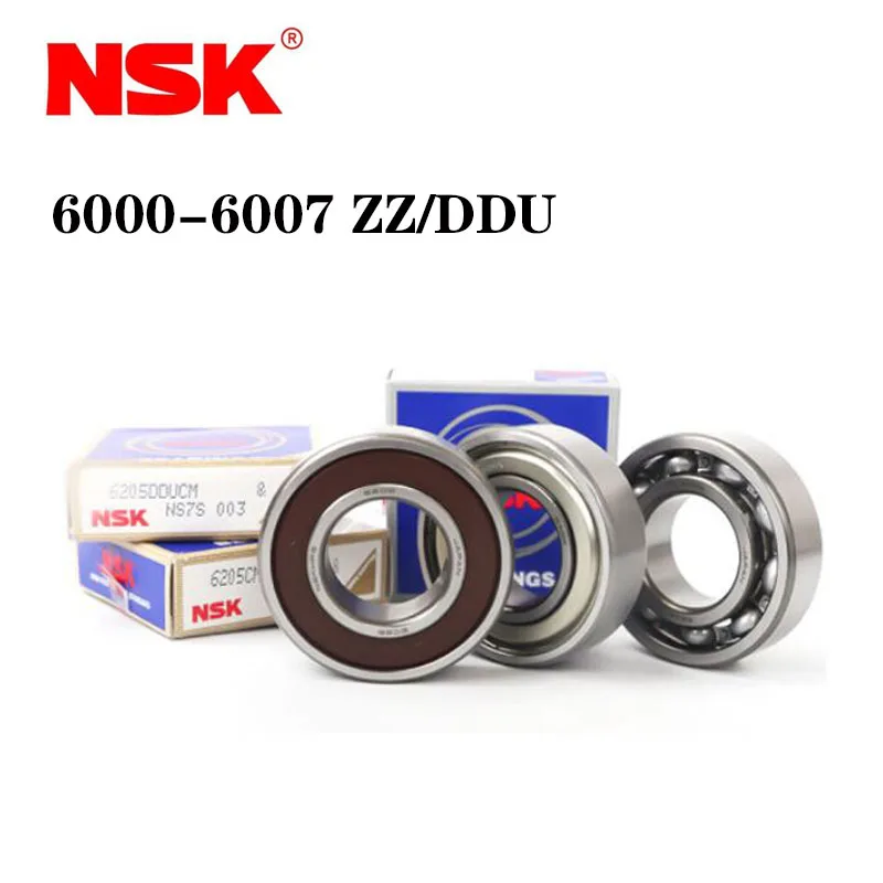 NSK Japan Original Import 6000 6001 6002 6003 6004 6005 6006 6007 Deep Groove Ball Bearing ABEC-9 High Speed Metal Rubber Cover