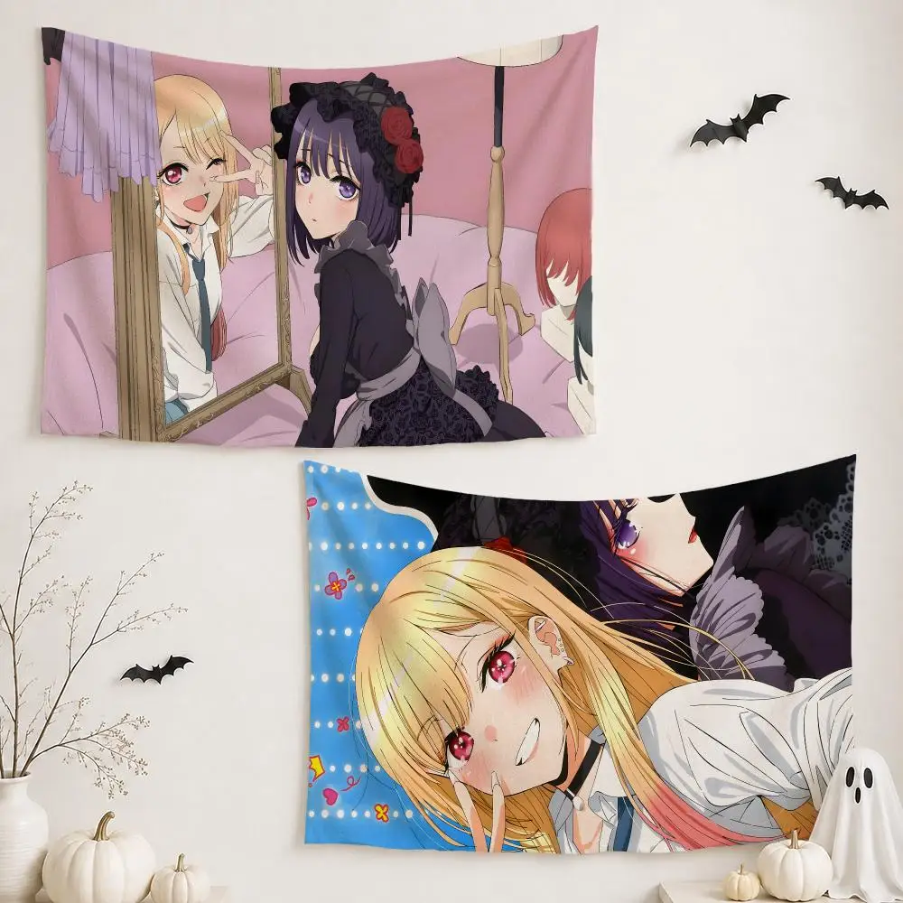 My D-Dress-Up D-Darling Tapestry Custom Living Bedroom Party Dormitory Interior Wall Bohemian Decoration Attached Clip