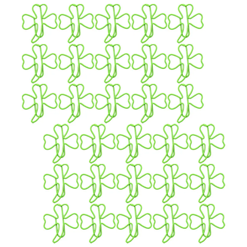 30Pcs Clips Decorative Leaf Shaped File Clips for Office School Document Bookmarks Creative Shaped Paperclips