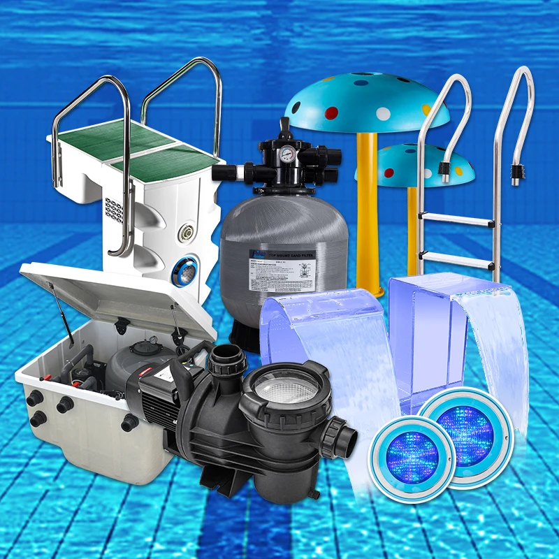

Hot Factory Supply Full Set of Piscina Swimming Pool Accessories Including Pump Cleaner and Skimmer Fitting Equipment