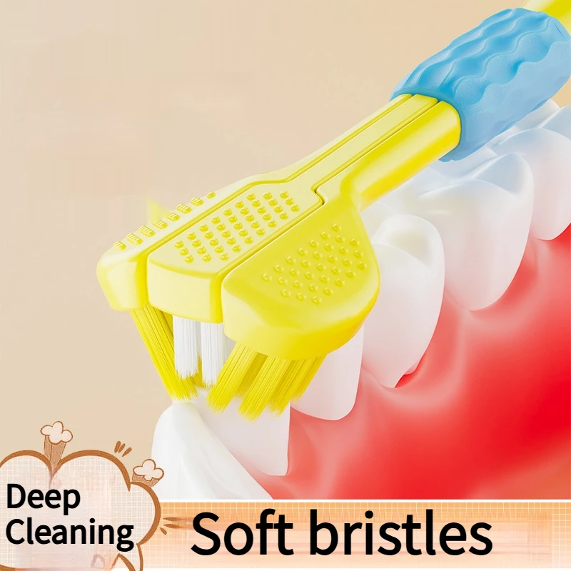 4/8Pcs Essential Household Items, Children's Toothbrush, Convenient for Outdoor Travel, Deep Cleaning Toothbrush, Great Gift for Holidays, Strong Cleaning Power, Christmas Gift