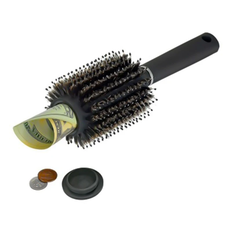 HEE RAK Brosse à cheveux Peigne Diversion Stash Fonctions de compartiment cachées en toute sécurité comme une brosse authentique parfaite pour les voyages ou à la maison