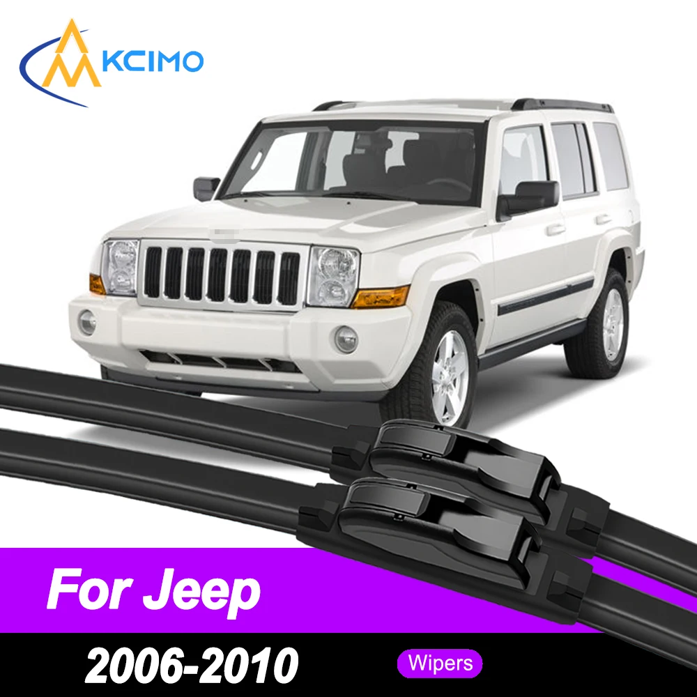

Kcimo Front Windshield Wiper Blades For Jeep Commander XK XH 2006-2010 Windscreen Window Car Accessories