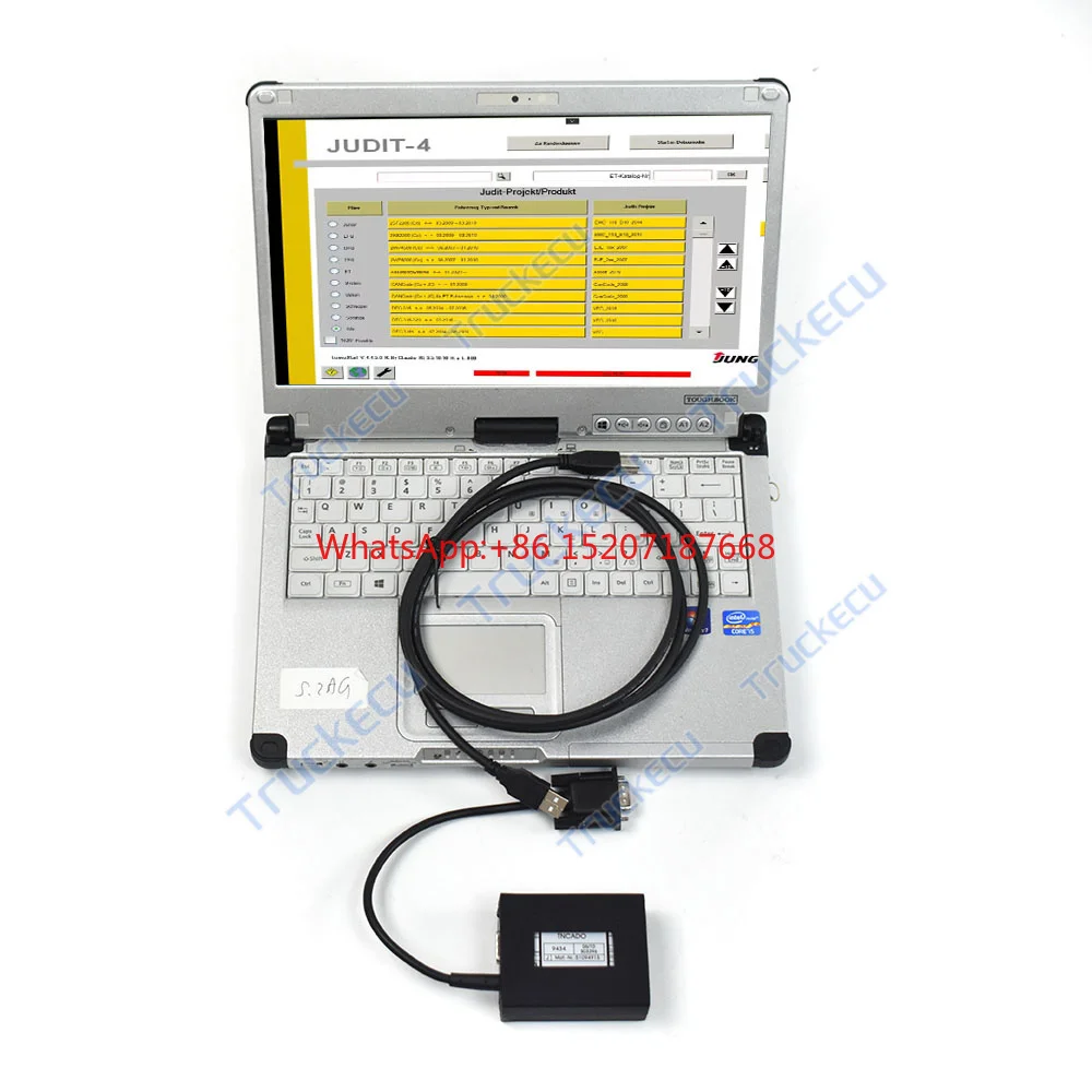 C2 laptop+JUDIT 4 Jungheinrich Judit Incado box forklift truck auto diagnostic tool Parts catalog ET&SH Judit service tool