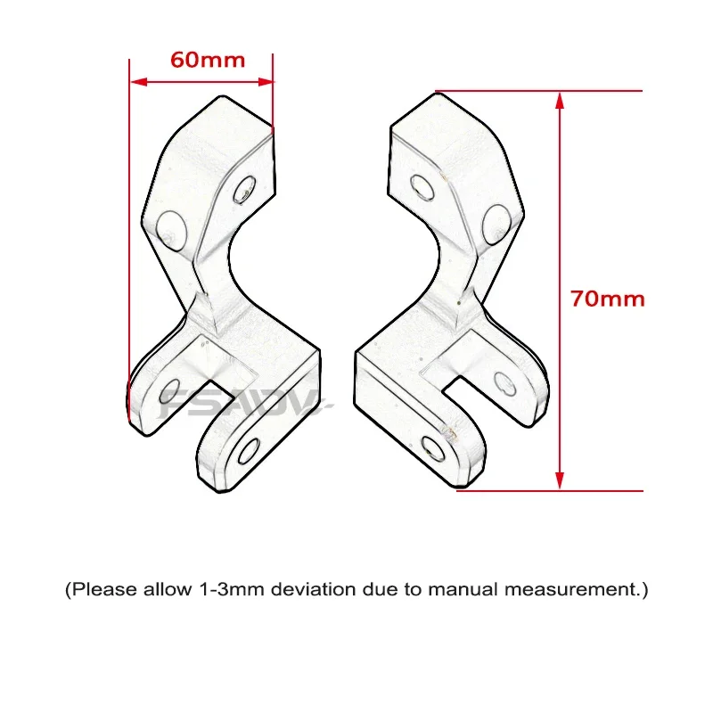 For BMW R 1300 GS R1300GS 2023 2024- Accessories Passenger Footrest Lowering Relocation Rider Foot Pegs Footpeg Lowering Kit