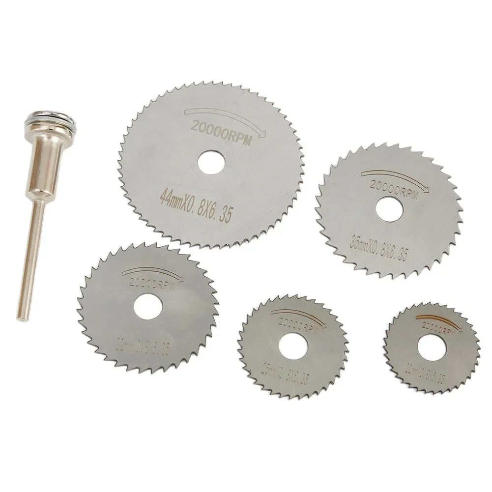 

6pcs 22-44mm Mini HSS Circular Saw Cutter Rotary Tool For Wood Cutting Discs Циркулярная Пила Tool Wood Cutting Discs