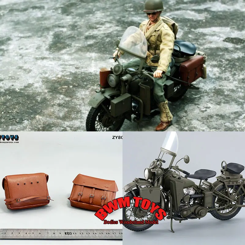 

In Stock ZYTOYS ZY8038 1/6 Soldier Scene Accessories Retro US WWII Motorcycle For 12inch Action Figure Doll