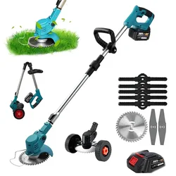 Draagbare Elektrische Vouwmaaier Met Verstelbare Lengte 100Cm-135Cm Voor Thuis Tuinieren Snoeigereedschap Voor Makita 18V Batterij