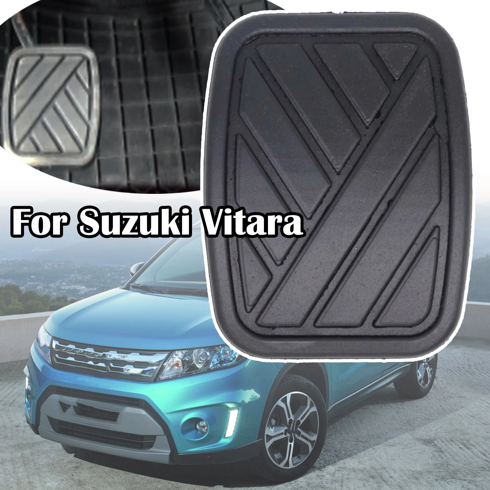 

Car Rubber Brake Clutch Foot Pedal Pad Covers Accessories For Suzuki Vitara FT/GT JT 1999 - 2011 2012 2013 Chevrolet Tracker