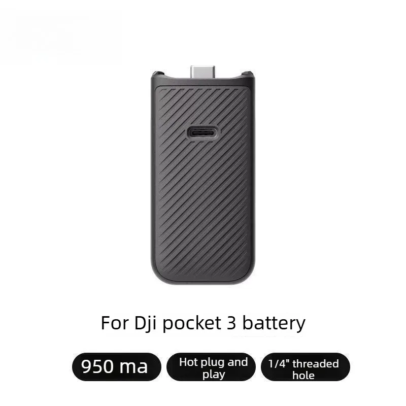 950mAh Battery Handle For DJI Pocket 3 Hot Swap 1 4 Thread Hole For DJI Osmo Pocket 3 Handheld Gimbal Camera Accessories