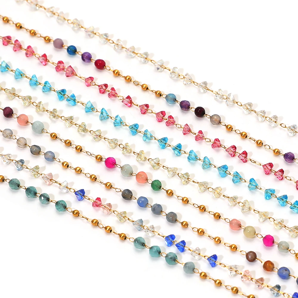 1 Meter Stainless Steel Colorf - огляд і ціна Jewelry Making Gemstones
