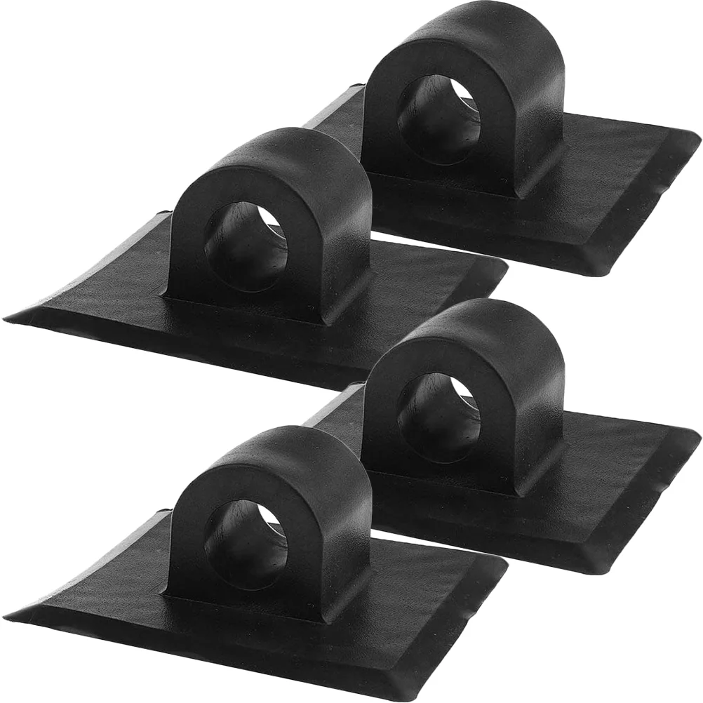 4 Pcs Motor Bracket Square Buckle Boat Support Kayaks Mounting Clip Stand Pvc Engine