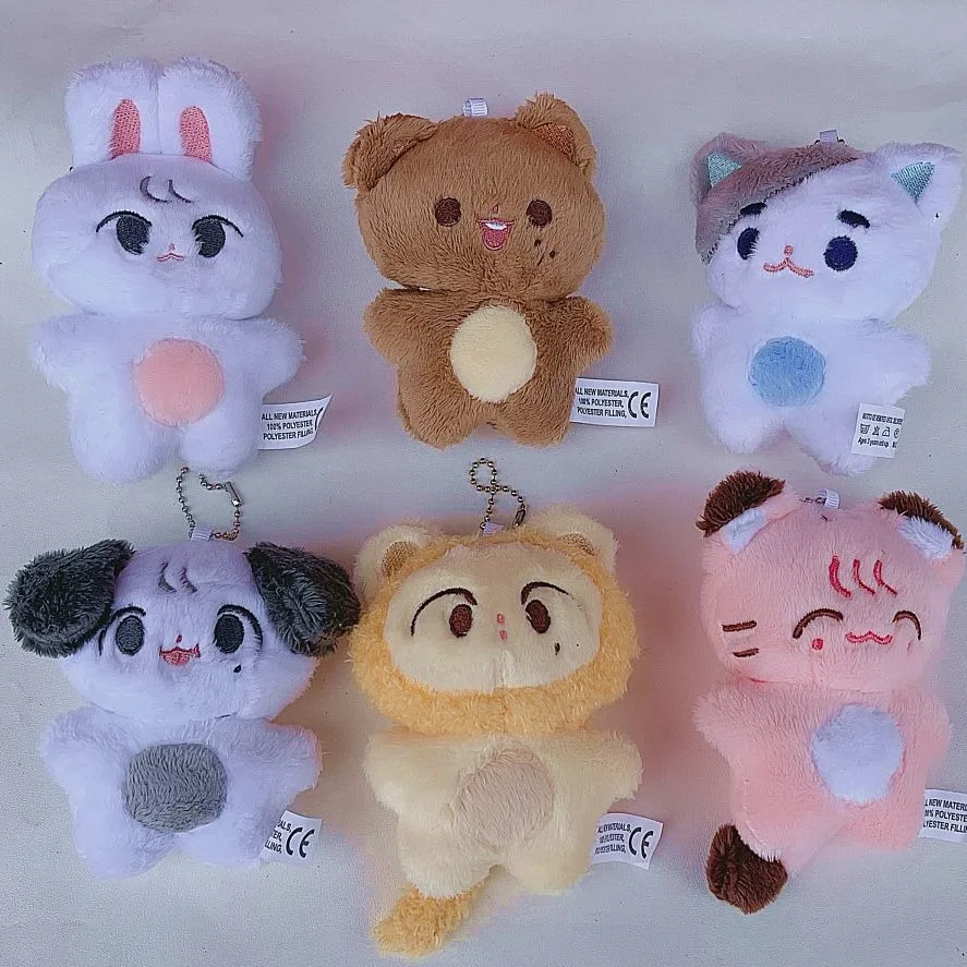 KPOP Plush Keychain DoYoung MARK TaeYong HaeChan Star Peripheral Cartoon Animal Doll Bag Pendant Creative Fashion Accessories