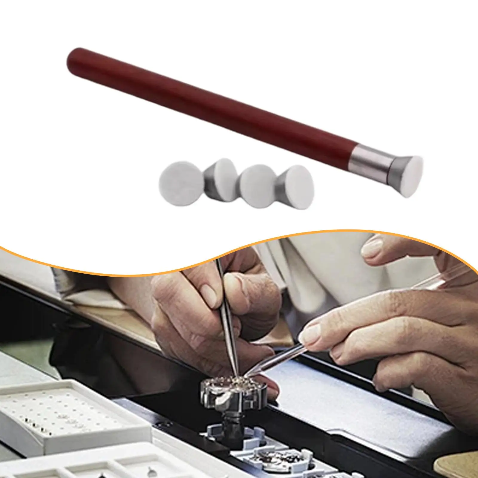 

Палочки для чистки часов Деревянный ремонтный набор Профессиональный набор инструментов для часовщика для чистки часов и циферблатов часов